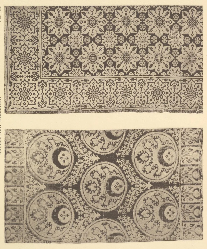 An illustration from La collection Kelekian. Étoffes & tapis d'Orient & de Venise, 1900, leaf 182