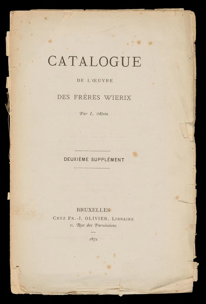 An illustration from Catalogue de l'oeuvre des frères Wierix. Supplément, 1871, leaf 0