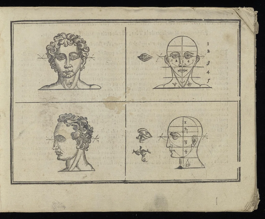 An illustration from L'art de dessiner de Maistre Jean Cousin, 1685, leaf 16