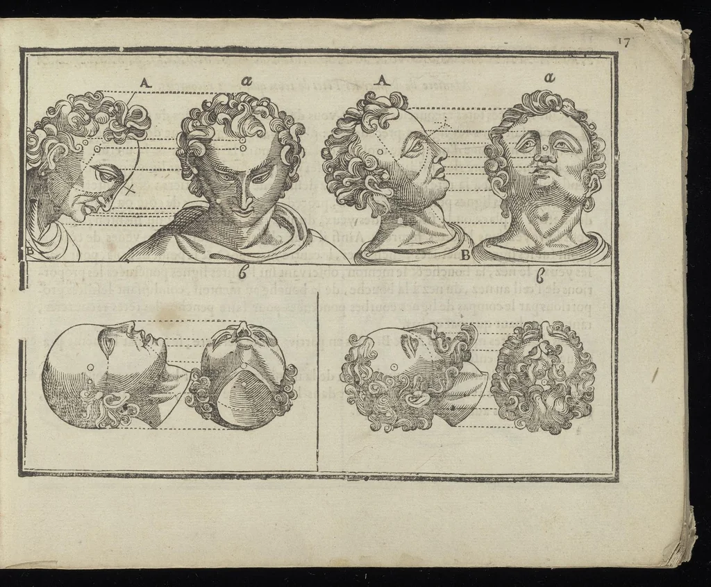 An illustration from L'art de dessiner de Maistre Jean Cousin, 1685, leaf 20