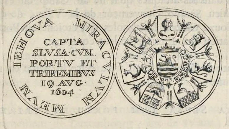 An illustration from Histoire metallique de la Republique de Hollande, 1687, leaf 138
