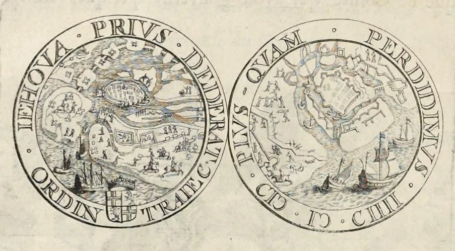 An illustration from Histoire metallique de la Republique de Hollande, 1687, leaf 141