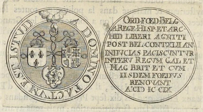 An illustration from Histoire metallique de la Republique de Hollande, 1687, leaf 153