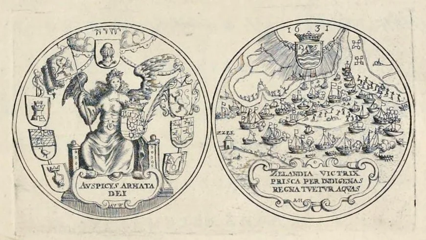 An illustration from Histoire metallique de la Republique de Hollande, 1687, leaf 202