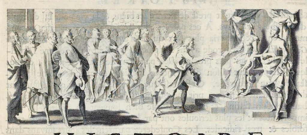 An illustration from Histoire metallique de la Republique de Hollande, 1687, leaf 22