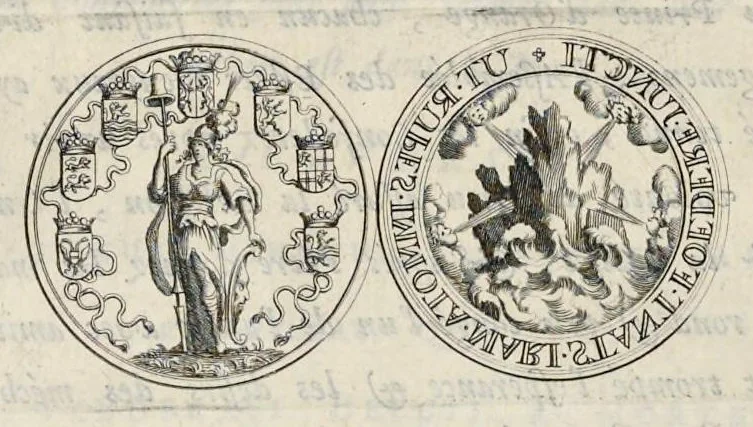 An illustration from Histoire metallique de la Republique de Hollande, 1687, leaf 259