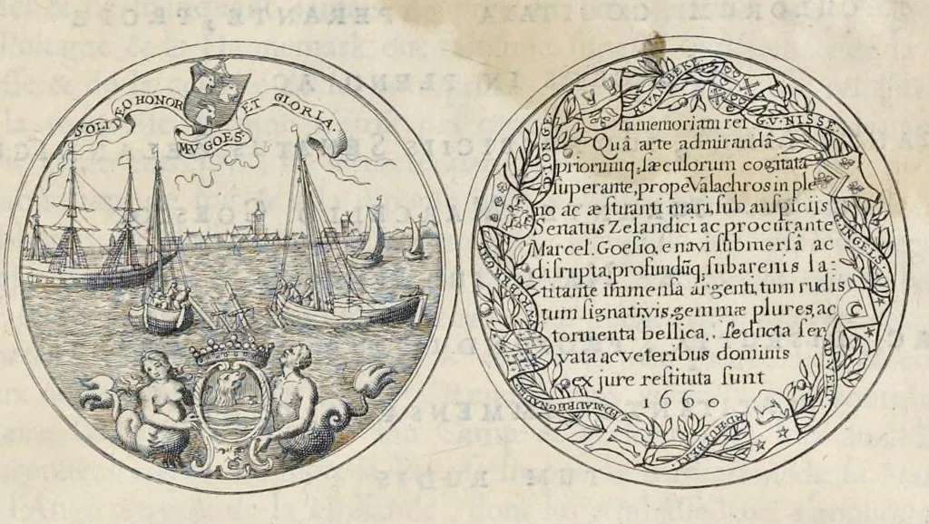 An illustration from Histoire metallique de la Republique de Hollande, 1687, leaf 286