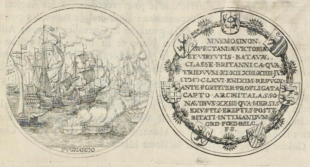 An illustration from Histoire metallique de la Republique de Hollande, 1687, leaf 296