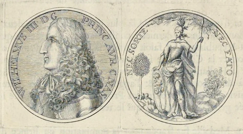 An illustration from Histoire metallique de la Republique de Hollande, 1687, leaf 316