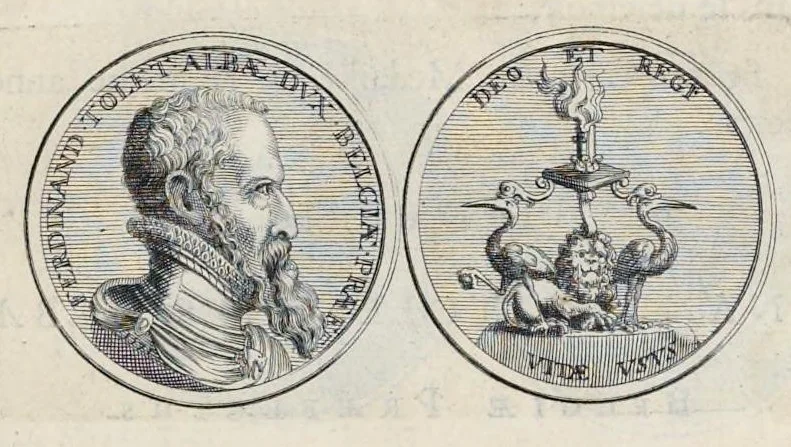 An illustration from Histoire metallique de la Republique de Hollande, 1687, leaf 34