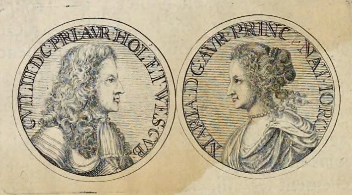 An illustration from Histoire metallique de la Republique de Hollande, 1687, leaf 345