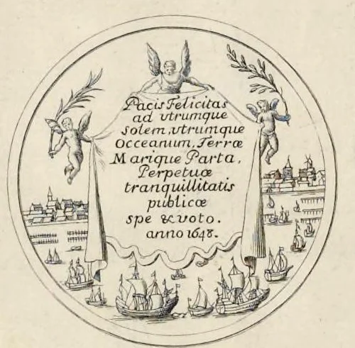 An illustration from Histoire metallique de la Republique de Hollande, 1687, leaf 351