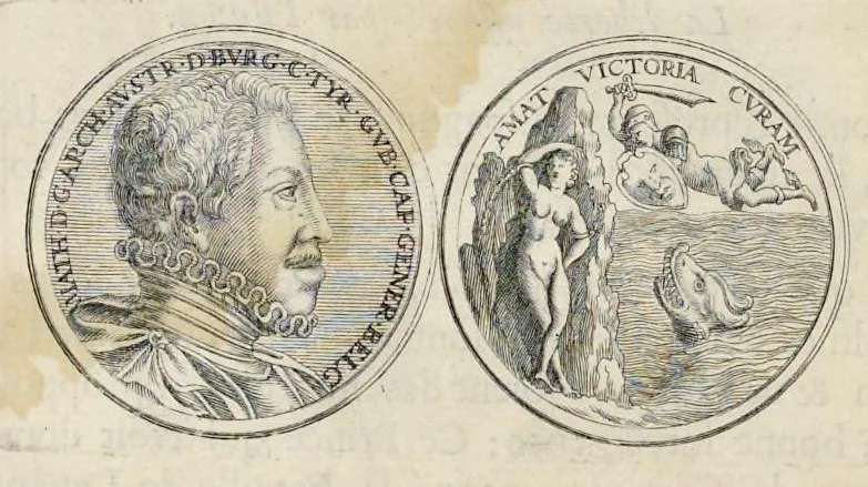 An illustration from Histoire metallique de la Republique de Hollande, 1687, leaf 57