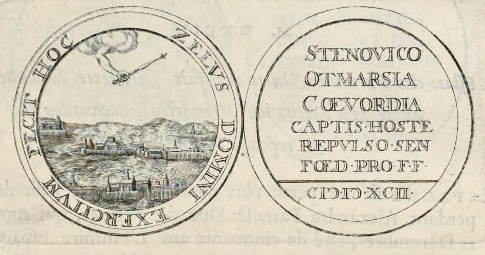 An illustration from Histoire metallique de la Republique de Hollande, 1687, leaf 96