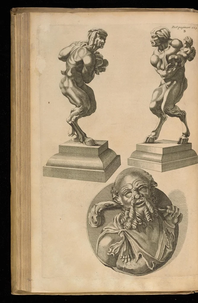An illustration from Imperatorum romanorum numismata ex aere mediae et minimae formae : descripta & enarrata, 1697, leaf 175