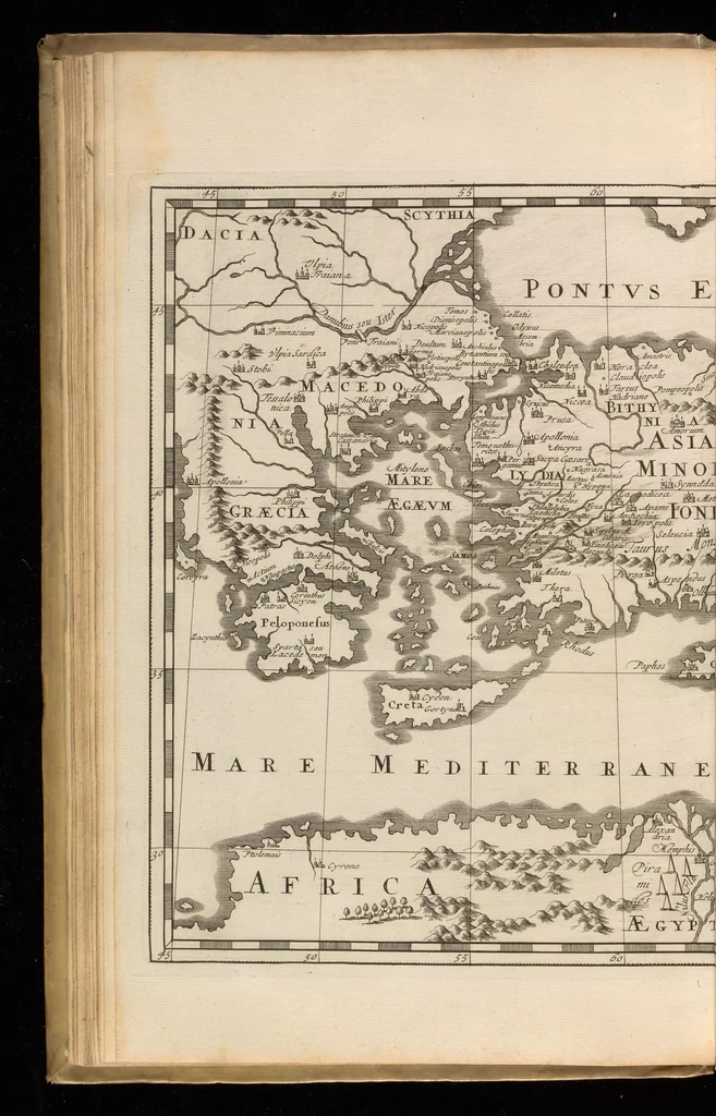 An illustration from Imperatorum romanorum numismata ex aere mediae et minimae formae : descripta & enarrata, 1697, leaf 45