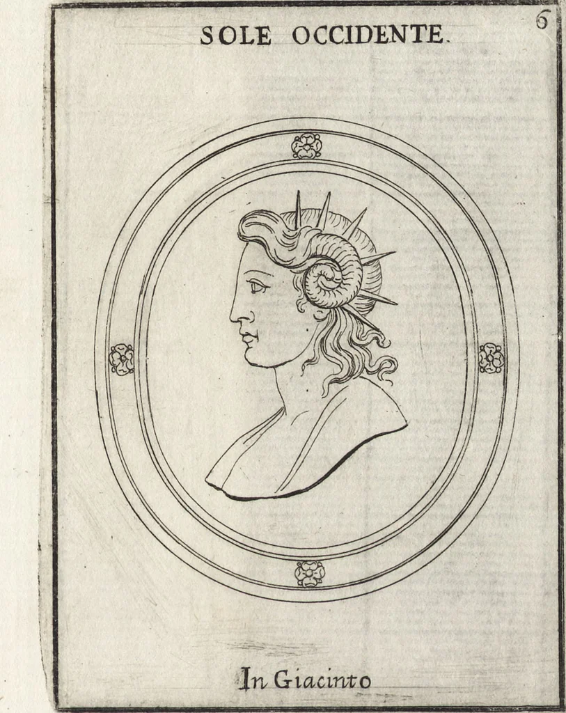 An illustration from Le gemme antiche figurate, 1700, leaf 120
