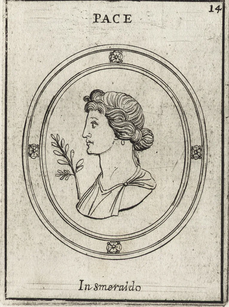An illustration from Le gemme antiche figurate, 1700, leaf 136