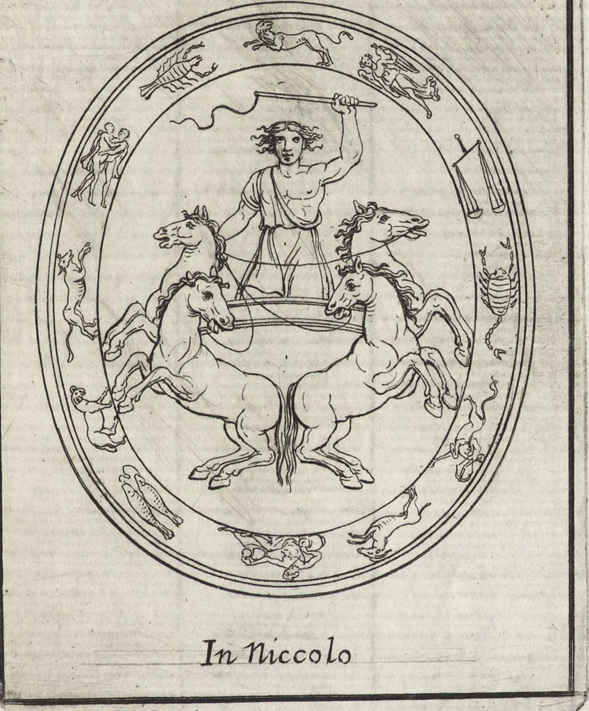 An illustration from Le gemme antiche figurate, 1700, leaf 218