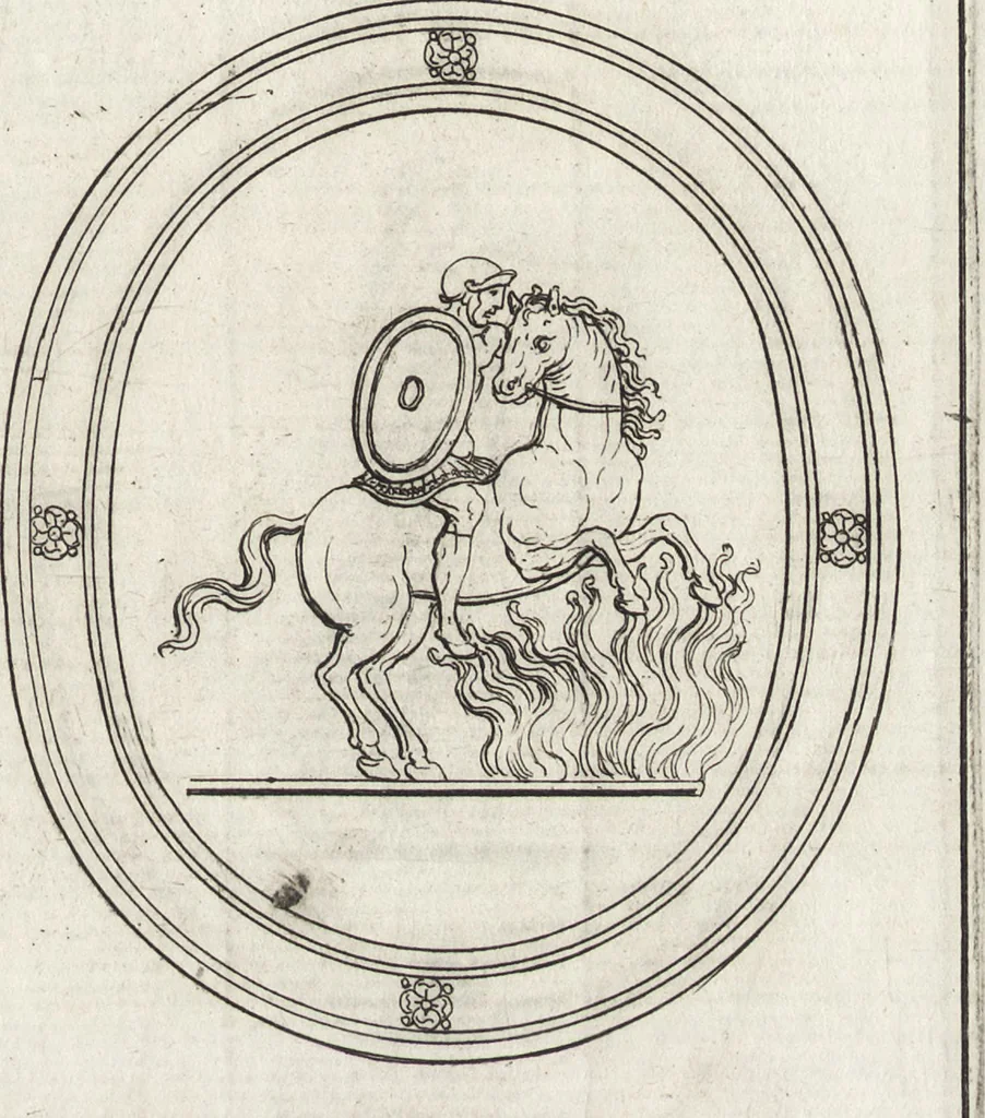 An illustration from Le gemme antiche figurate, 1700, leaf 350