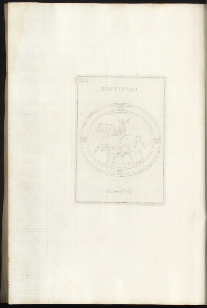 An illustration from Le gemme antiche figurate, 1700, leaf 373