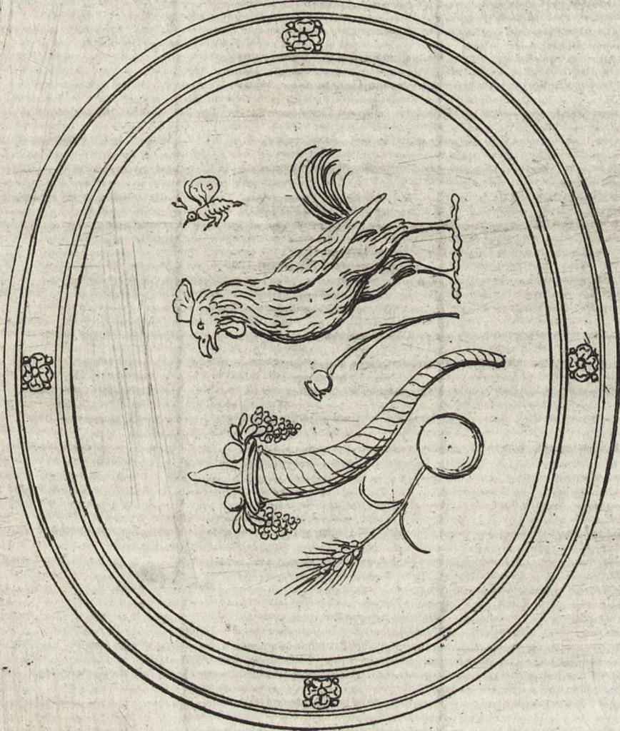 An illustration from Le gemme antiche figurate, 1700, leaf 398