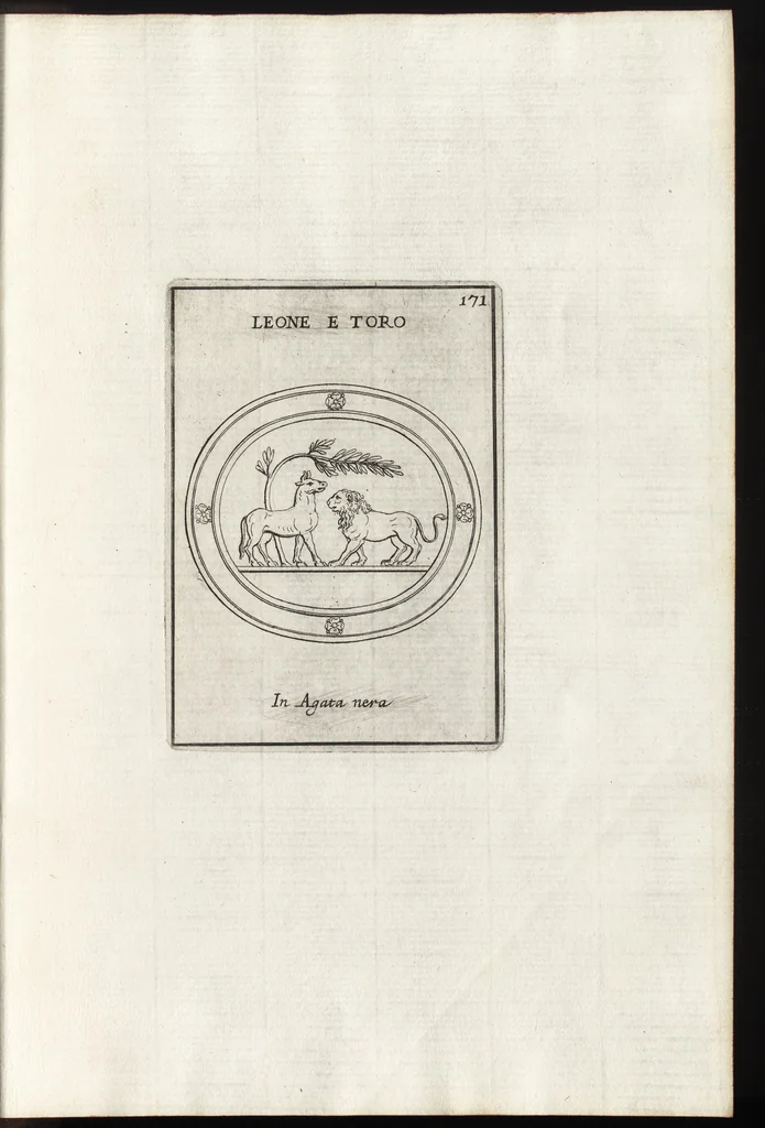 An illustration from Le gemme antiche figurate, 1700, leaf 450