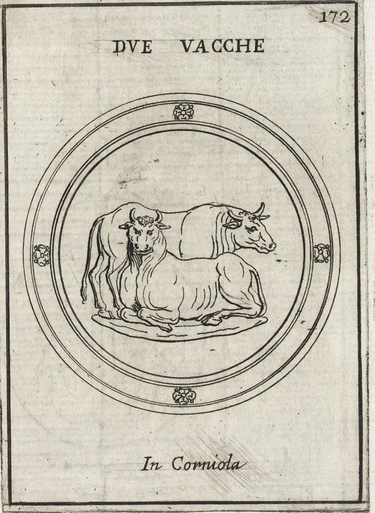 An illustration from Le gemme antiche figurate, 1700, leaf 452