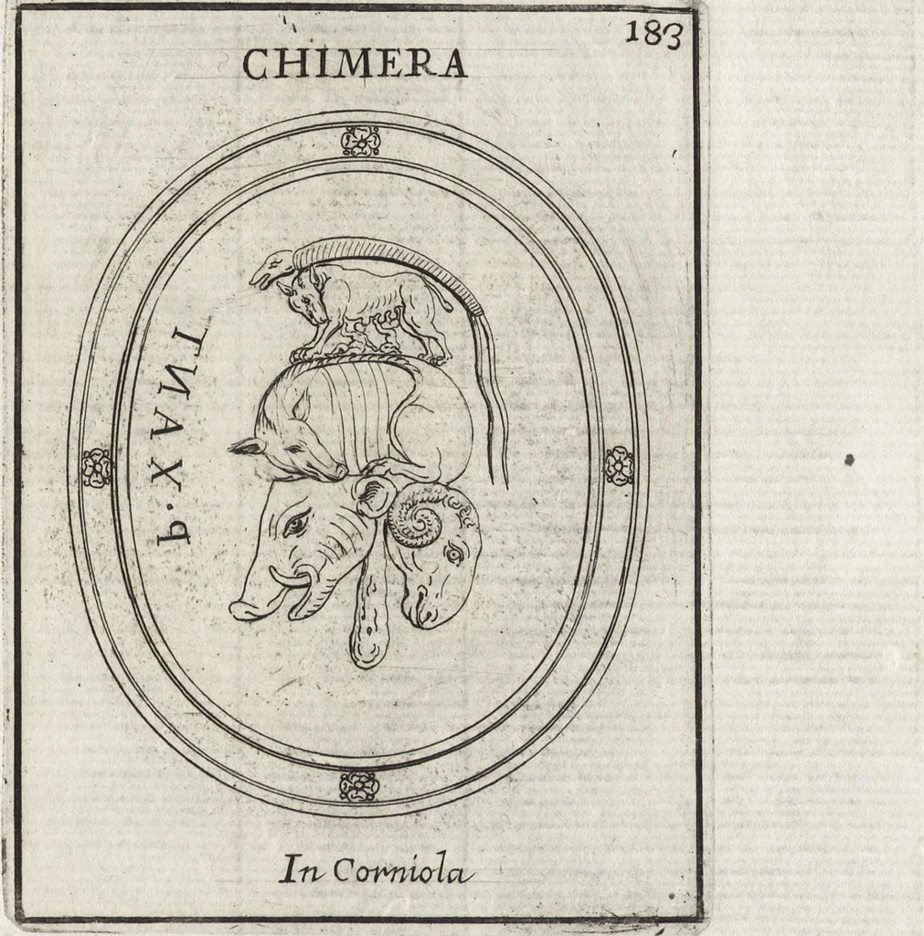 An illustration from Le gemme antiche figurate, 1700, leaf 474