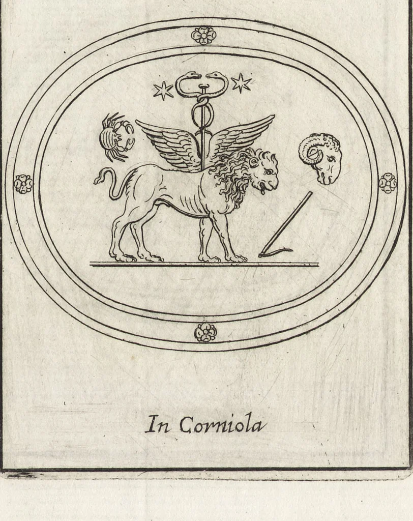 An illustration from Le gemme antiche figurate, 1700, leaf 476
