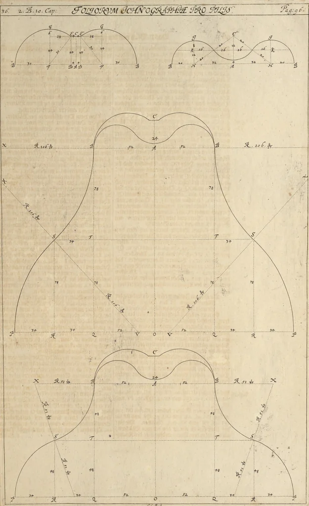 An illustration from Nicolai Goldmans Vollständige Anweisung zu der Civil-Bau-Kunst : in welcher nicht nur die fünff Ordnungen, samt den darzu gehörigen Fenster-Gesimsen, Kämpffern, Geländer-Dockeb und Bilderstühlen, auf eine neue und sonderbare leichte Art aufzureissen deutlich gewiesen, sondern zugleich getreulich entdecket wird ..., 1708, leaf 200