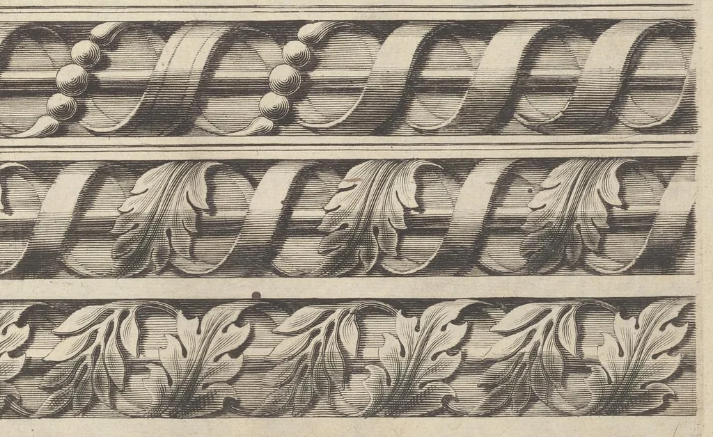 An illustration from Diuers ornements d'architecture, recueillis et dessegnes apres l'antique, 1658, leaf 14