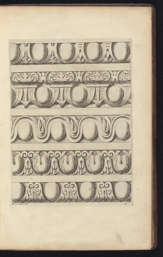 An illustration from Diuers ornements d'architecture, recueillis et dessegnes apres l'antique, 1658, leaf 26