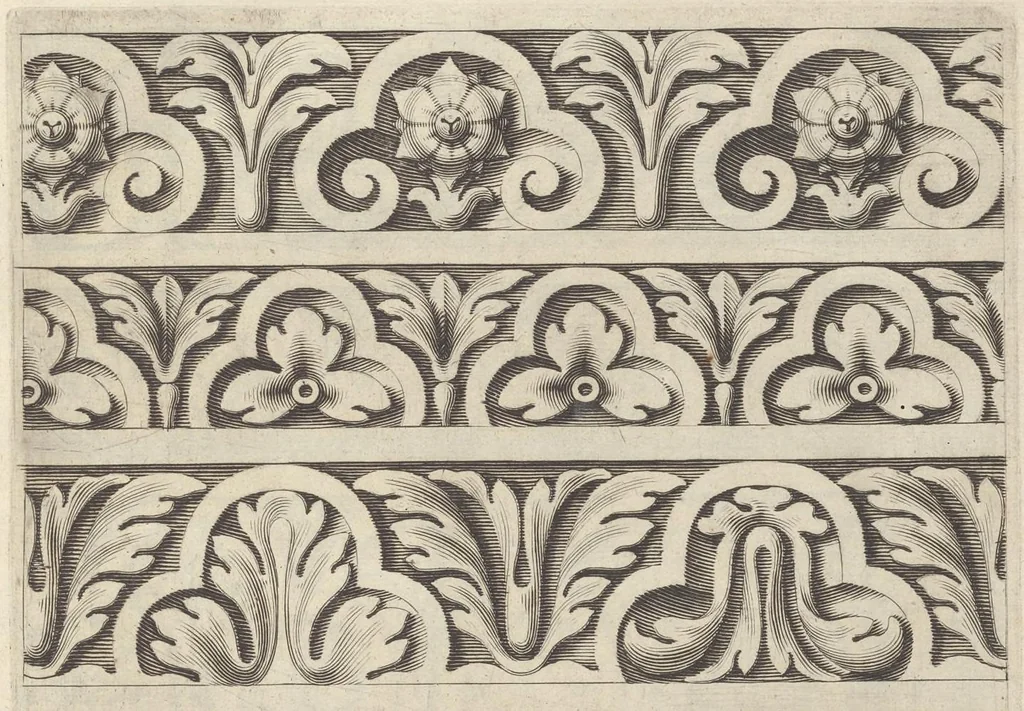 An illustration from Diuers ornements d'architecture, recueillis et dessegnes apres l'antique, 1658, leaf 32