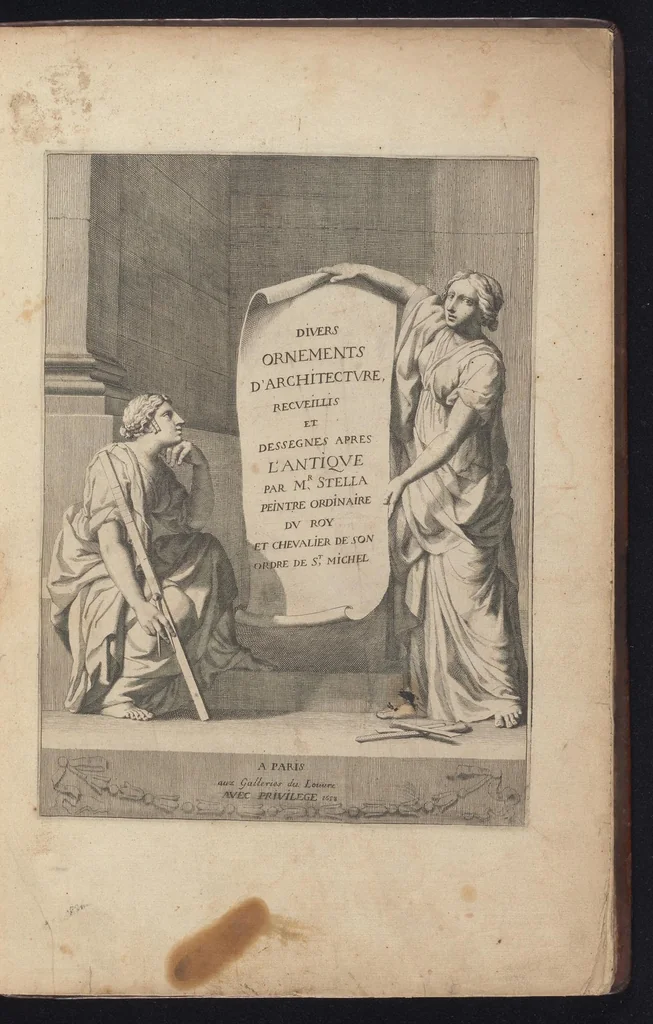 An illustration from Diuers ornements d'architecture, recueillis et dessegnes apres l'antique, 1658, leaf 4