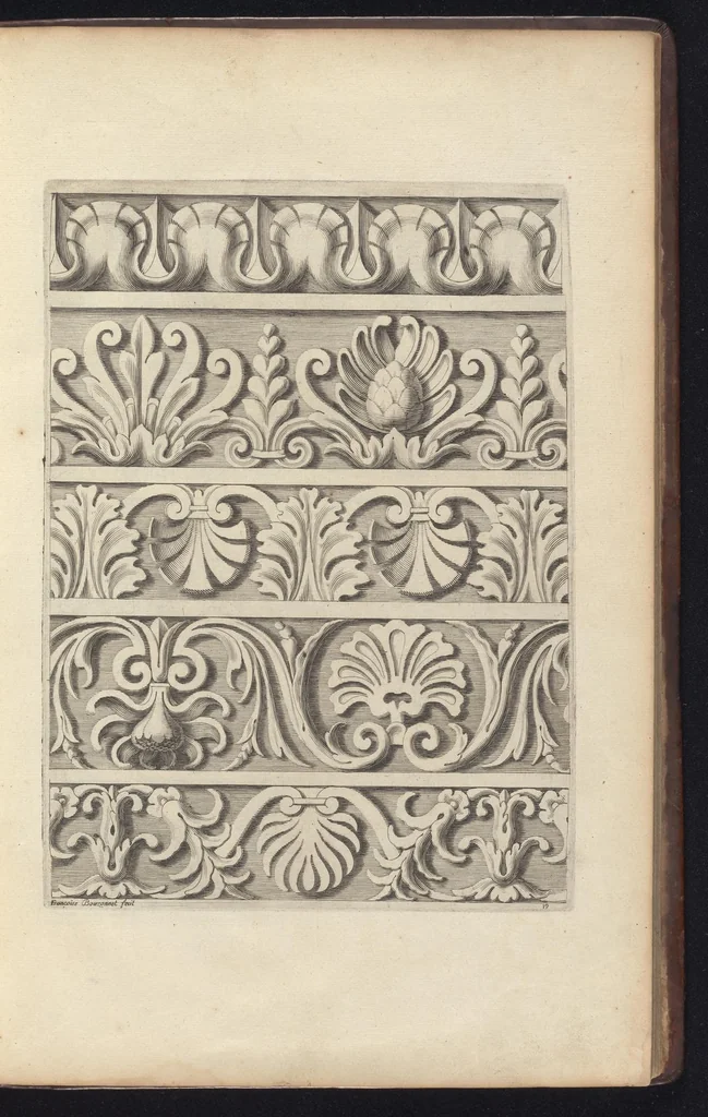 An illustration from Diuers ornements d'architecture, recueillis et dessegnes apres l'antique, 1658, leaf 44