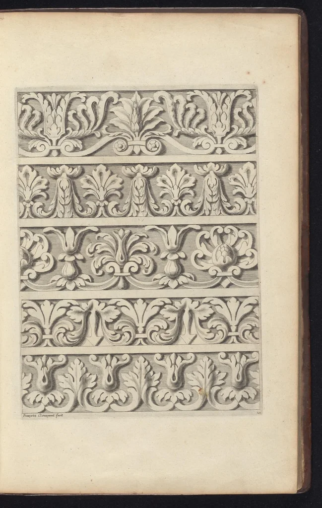 An illustration from Diuers ornements d'architecture, recueillis et dessegnes apres l'antique, 1658, leaf 46