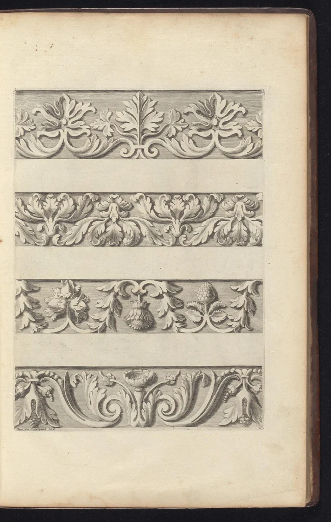 An illustration from Diuers ornements d'architecture, recueillis et dessegnes apres l'antique, 1658, leaf 48
