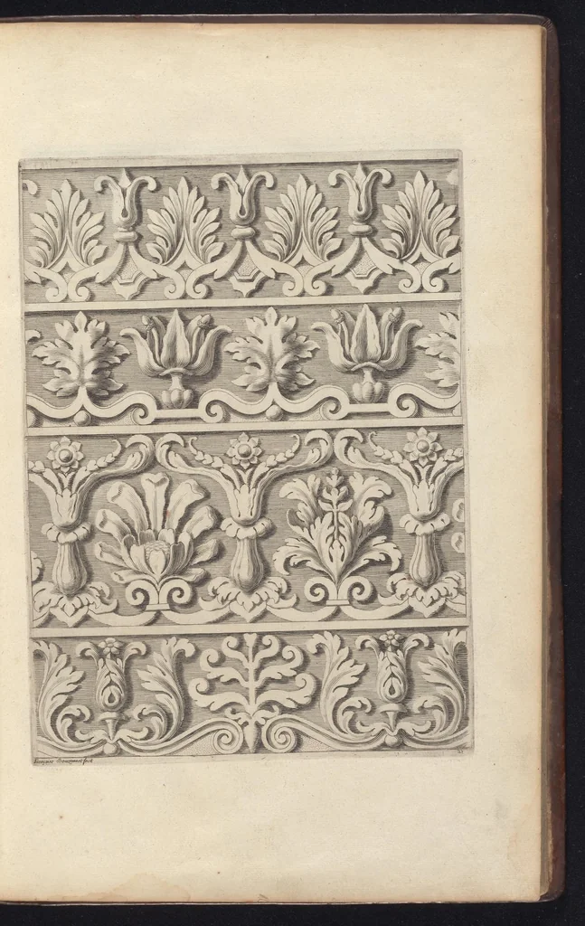 An illustration from Diuers ornements d'architecture, recueillis et dessegnes apres l'antique, 1658, leaf 56
