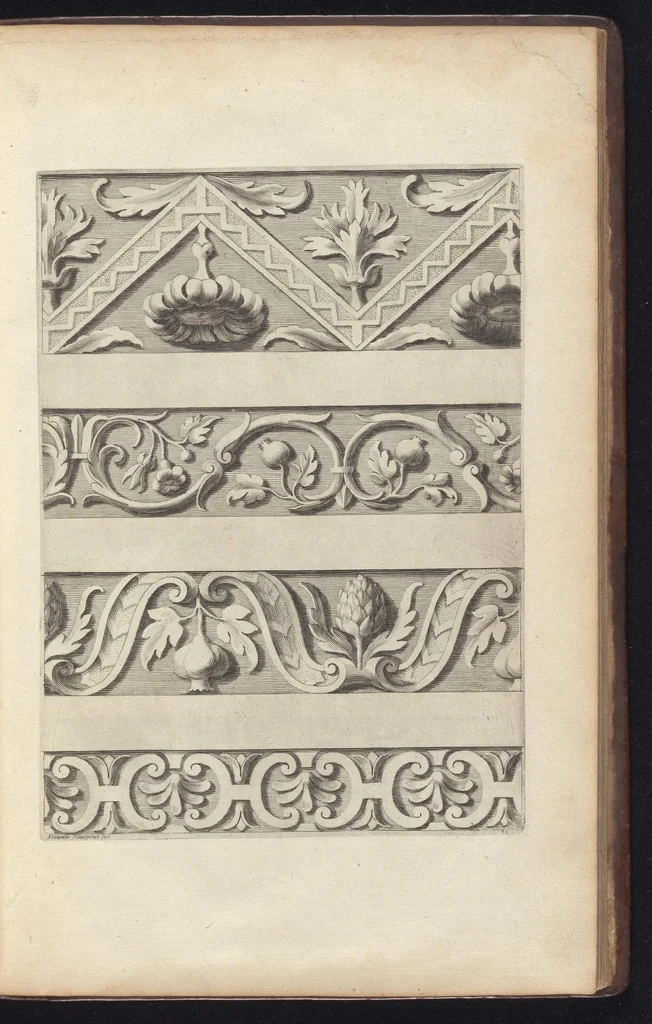 An illustration from Diuers ornements d'architecture, recueillis et dessegnes apres l'antique, 1658, leaf 82