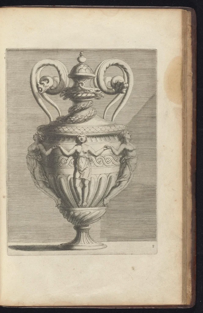 An illustration from Livre de vases, 1667, leaf 18