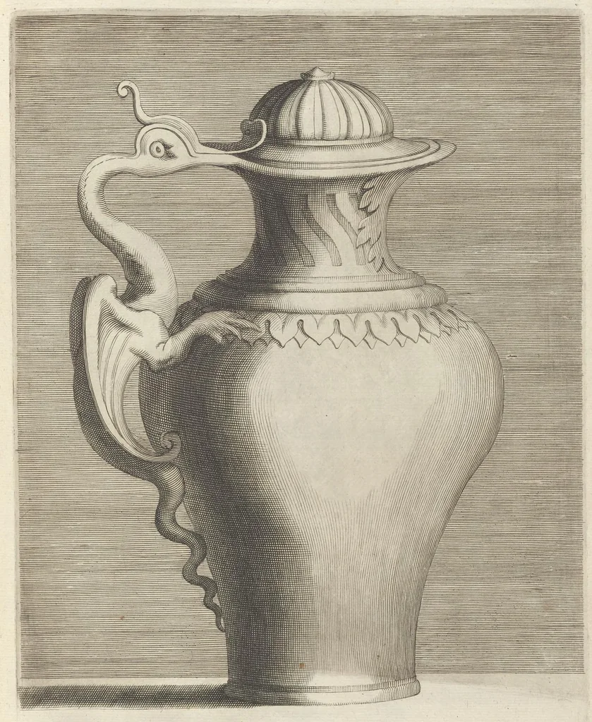 An illustration from Livre de vases, 1667, leaf 30