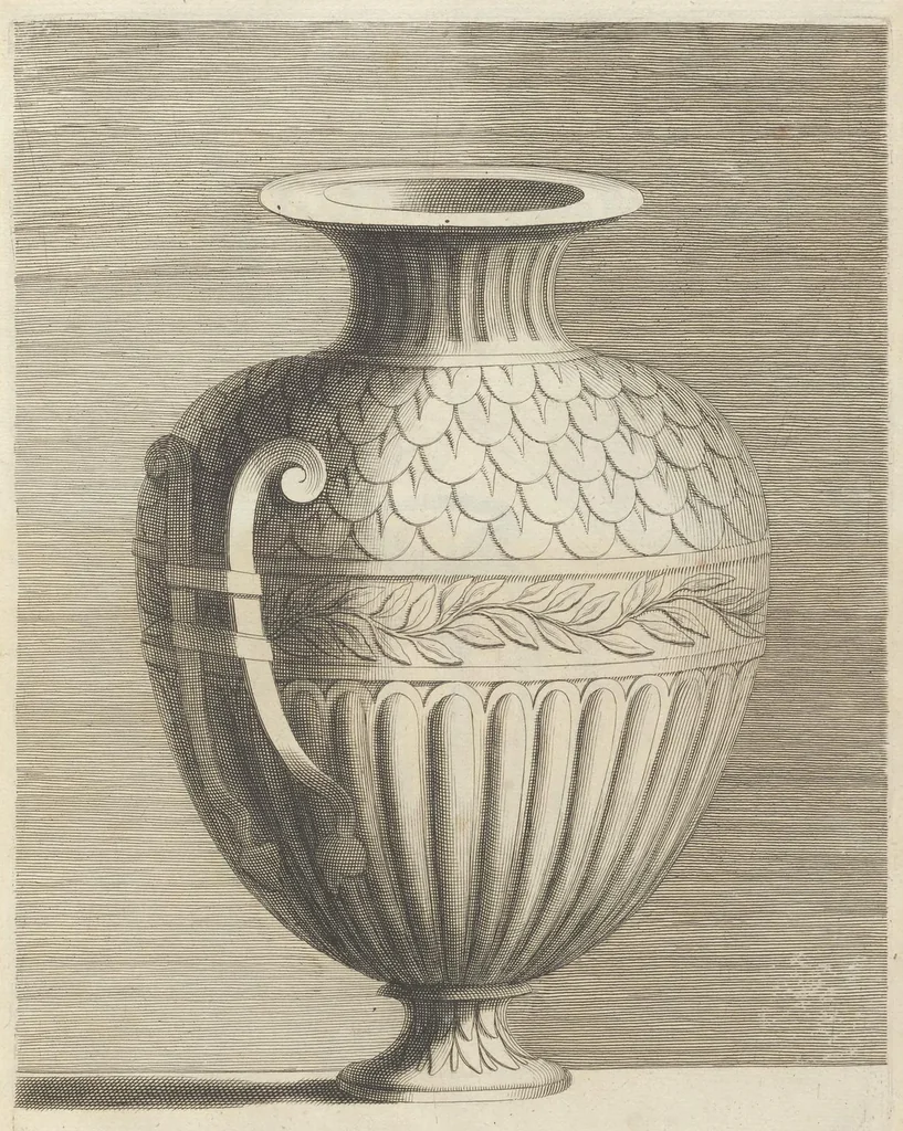 An illustration from Livre de vases, 1667, leaf 42