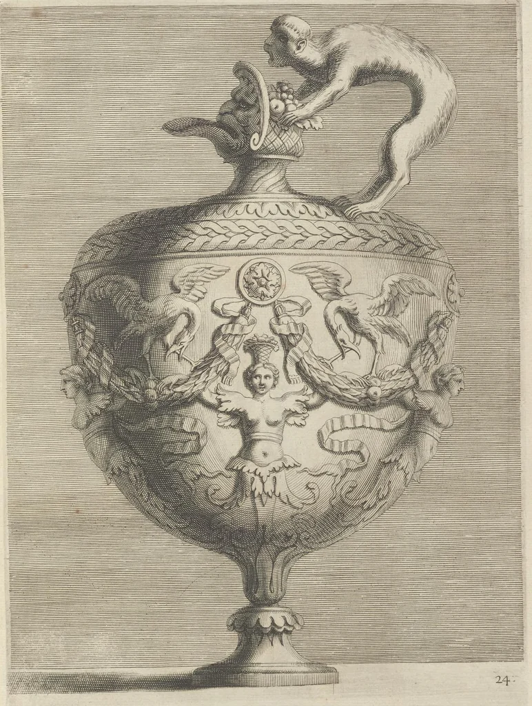 An illustration from Livre de vases, 1667, leaf 50