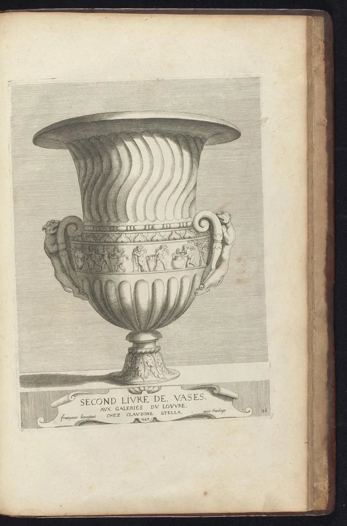 An illustration from Livre de vases, 1667, leaf 54