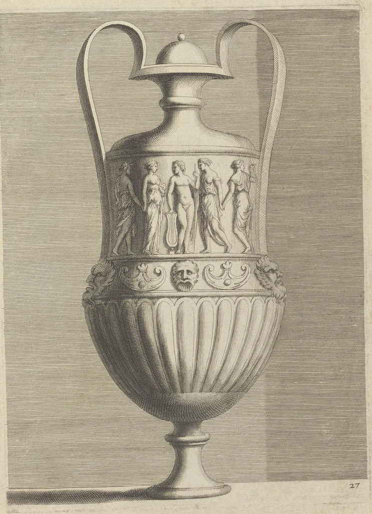 An illustration from Livre de vases, 1667, leaf 56