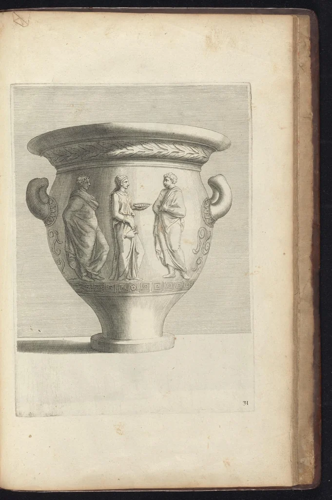 An illustration from Livre de vases, 1667, leaf 64