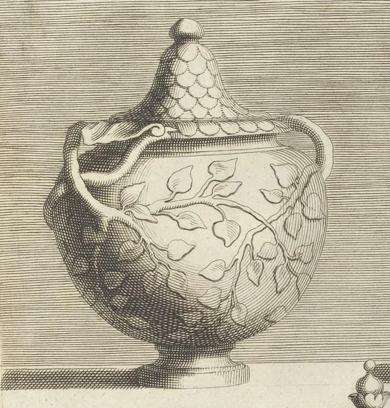An illustration from Livre de vases, 1667, leaf 66