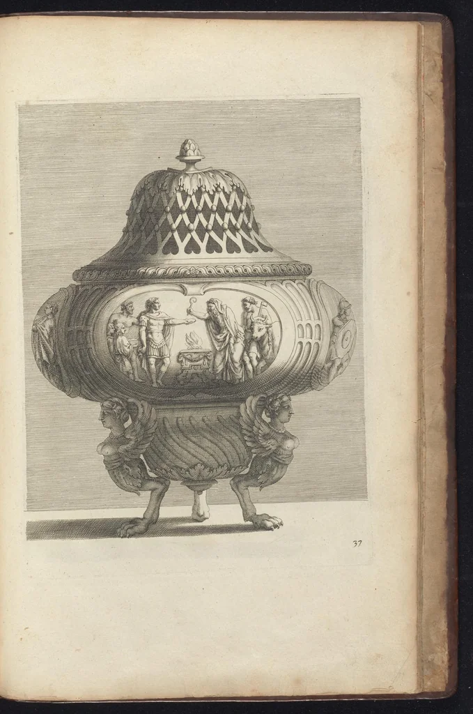 An illustration from Livre de vases, 1667, leaf 76
