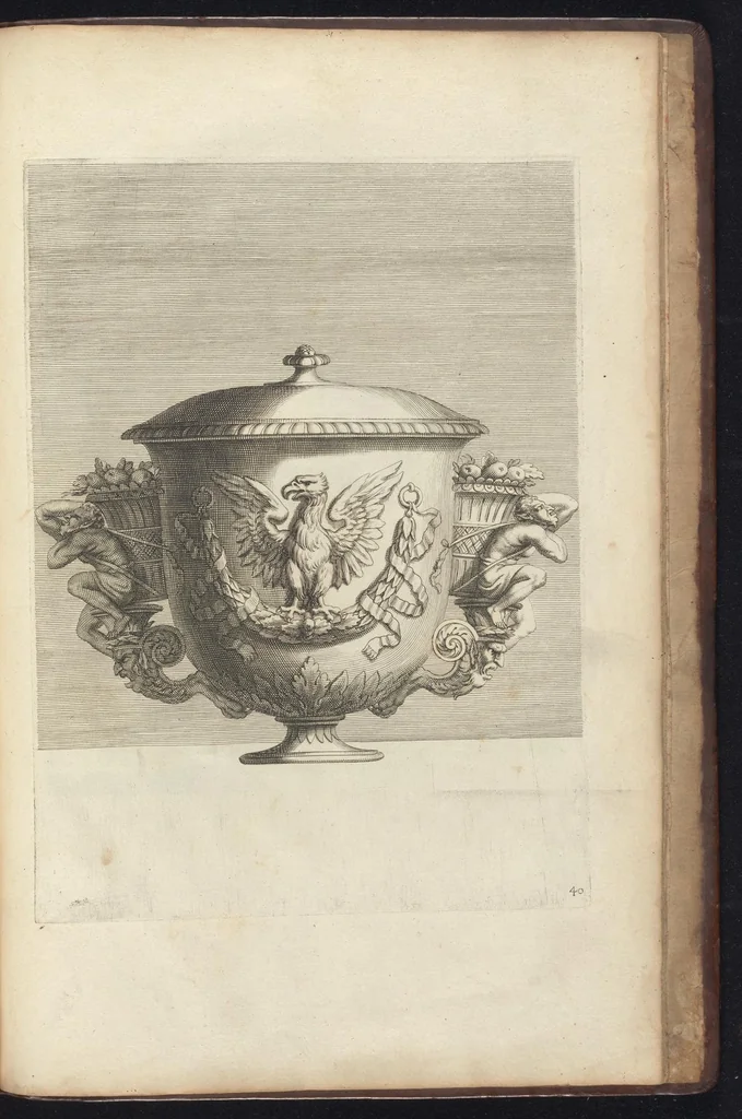An illustration from Livre de vases, 1667, leaf 82